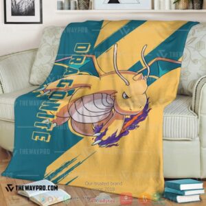 Anime Pokemon Dragonite Soft Blanket 2