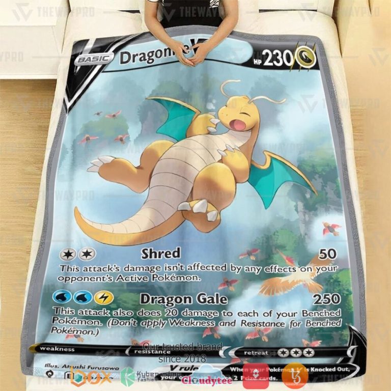 Anime-Pokemon-Dragonite-V-Soft-Blanket-1