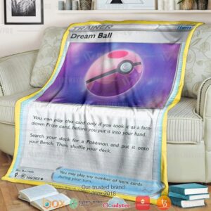 Anime Pokemon Dream Ball Trainer Soft Blanket