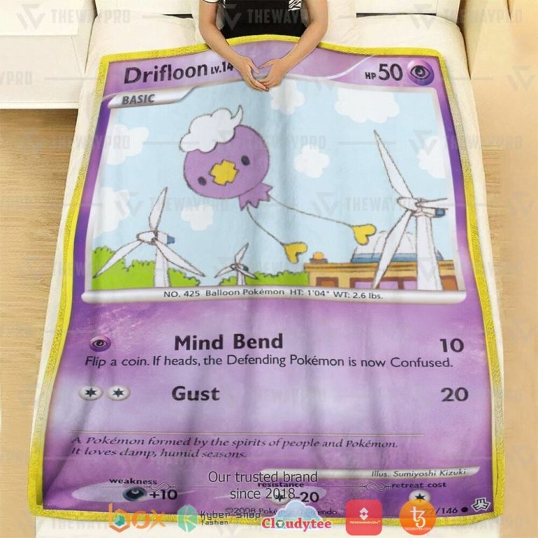 Anime-Pokemon-Drifloon-Legends-Awakened-Soft-Blanket-2
