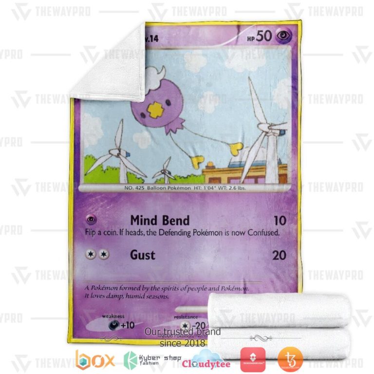 Anime-Pokemon-Drifloon-Legends-Awakened-Soft-Blanket-3