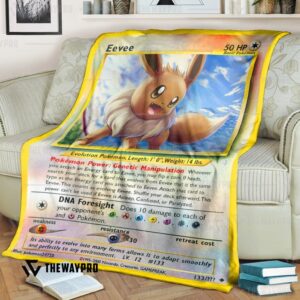 Anime Pokemon Eevee Blanket