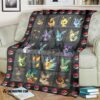 Anime Pokemon Eevee Evolution Form Blanket