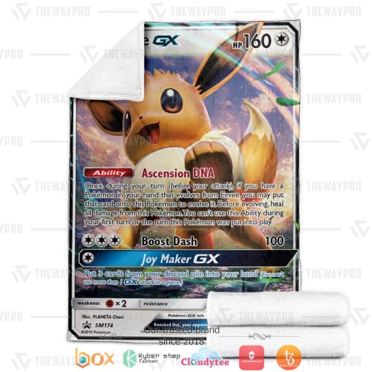 Anime-Pokemon-Eevee-Gx-Sun-Moon-Promos-Soft-Blanket-3