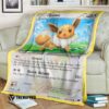 Anime Pokemon Eevee Plasma Freeze Blanket