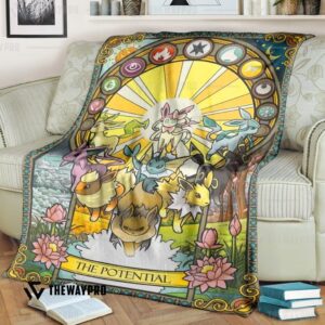 Anime Pokemon Eevee The Potential Custom Soft Blanket