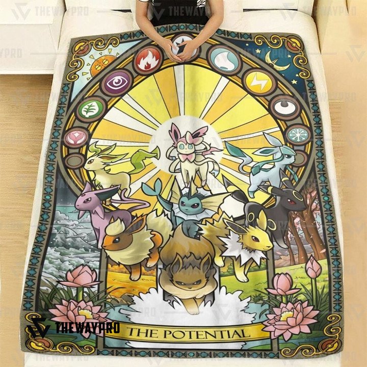Anime-Pokemon-Eevee-The-Potential-Quilt-Blanket-1