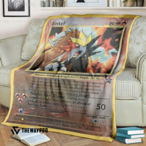 Anime Pokemon Entei Custom Soft Blanket