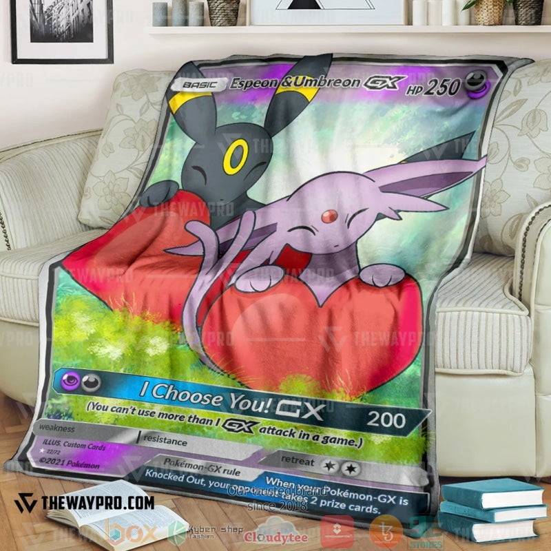 Anime Pokemon Espeon Umbreon I Choose You Soft Blanket Anime Pokemon Espeon Umbreon I Choose You Soft Blanket