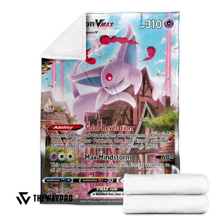 Anime-Pokemon-Espeon-Vmax-Fusion-Strike-Custom-Soft-Blanket-2