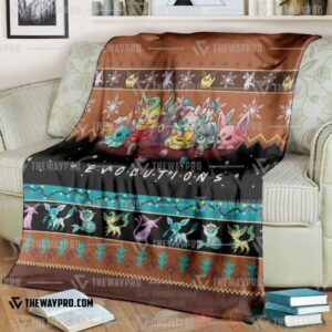 Anime Pokemon Evolutions Blanket