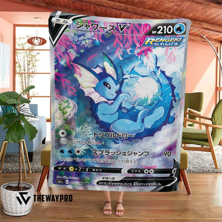 Anime-Pokemon-Evovling-Skies-Vaporeon-Alternate-Quilt-Blanket-1