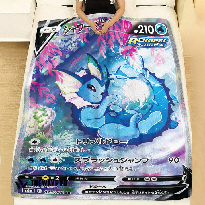 Anime-Pokemon-Evovling-Skies-Vaporeon-Alternate-Quilt-Blanket-2