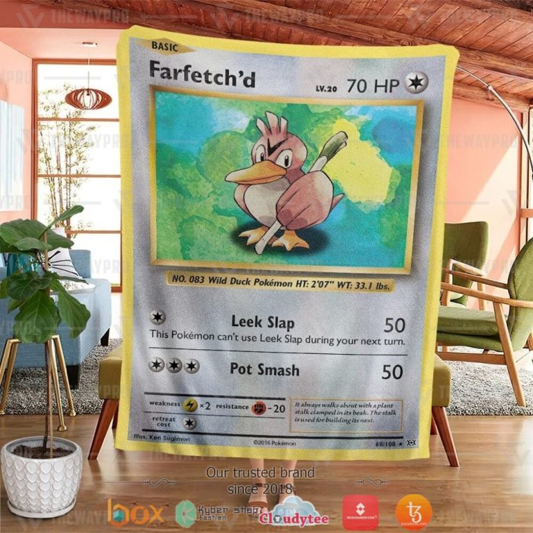 Anime-Pokemon-FarfetchD-Evolutions-Soft-Blanket-1