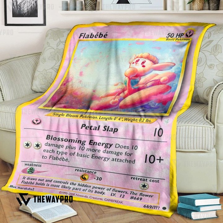 Anime Pokemon Flabebe Quilt Blanket Anime Pokemon Flabebe Quilt Blanket