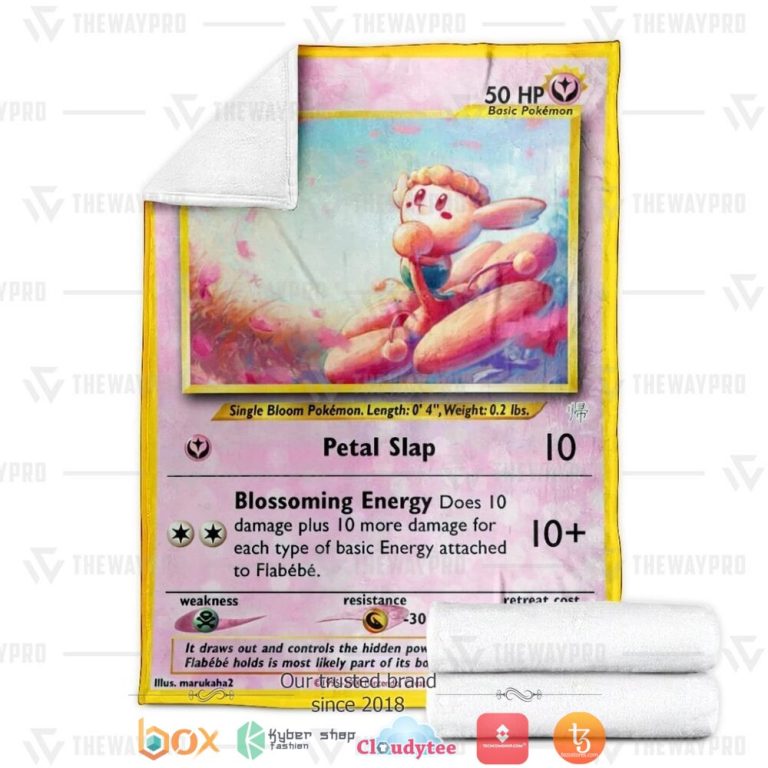 Anime-Pokemon-Flabebe-Soft-Blanket-2