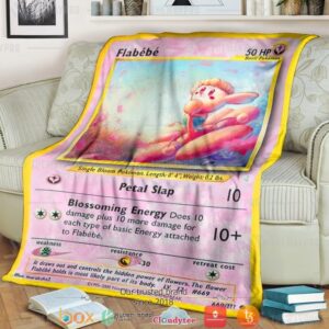 Anime Pokemon Flabebe Soft Blanket