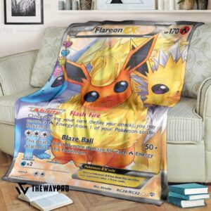 Anime Pokemon Flareon Ex Generations Blanket