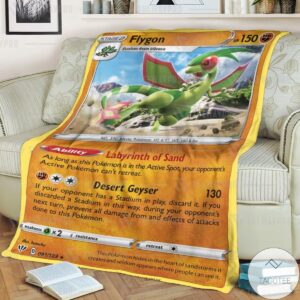 Anime Pokemon Flygon Darkness Ablaze Custom Blanket