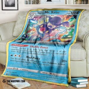 Anime Pokemon Galarian Mr Rime Sword And Shield Promos Blanket