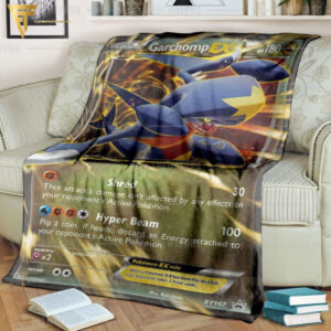 Anime Pokemon Garchomp Ex Full Printing Blanket