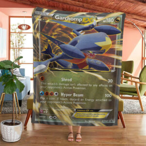 Anime Pokemon Garchomp Ex Xy Promos Custom Soft Blanket
