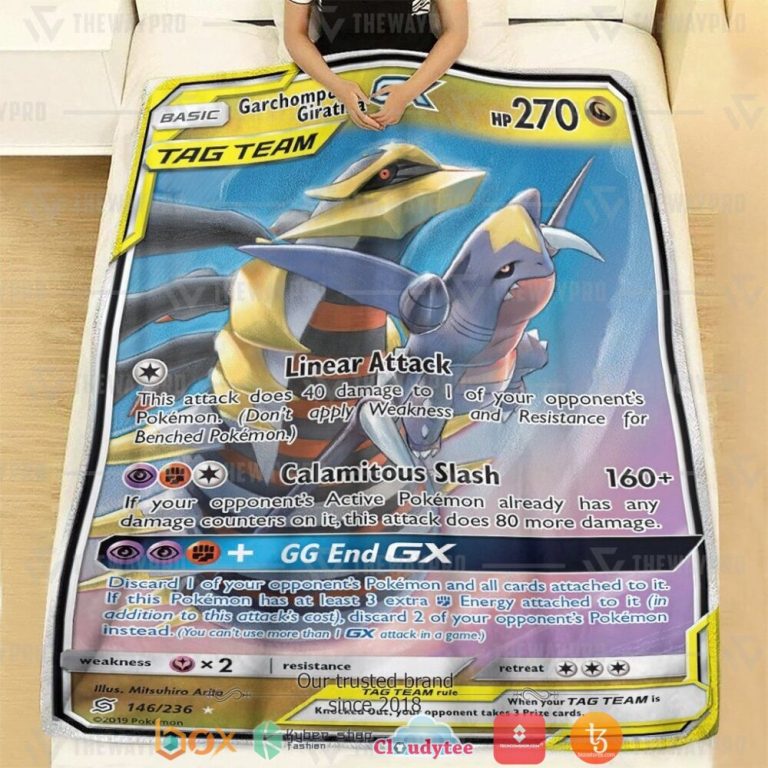 Anime-Pokemon-Garchomp-Giratina-Gx-Unified-Minds-Soft-Blanket-2-1