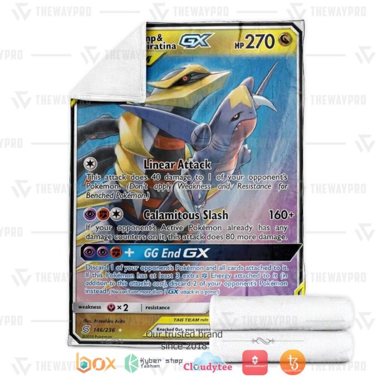 Anime-Pokemon-Garchomp-Giratina-Gx-Unified-Minds-Soft-Blanket-3-1