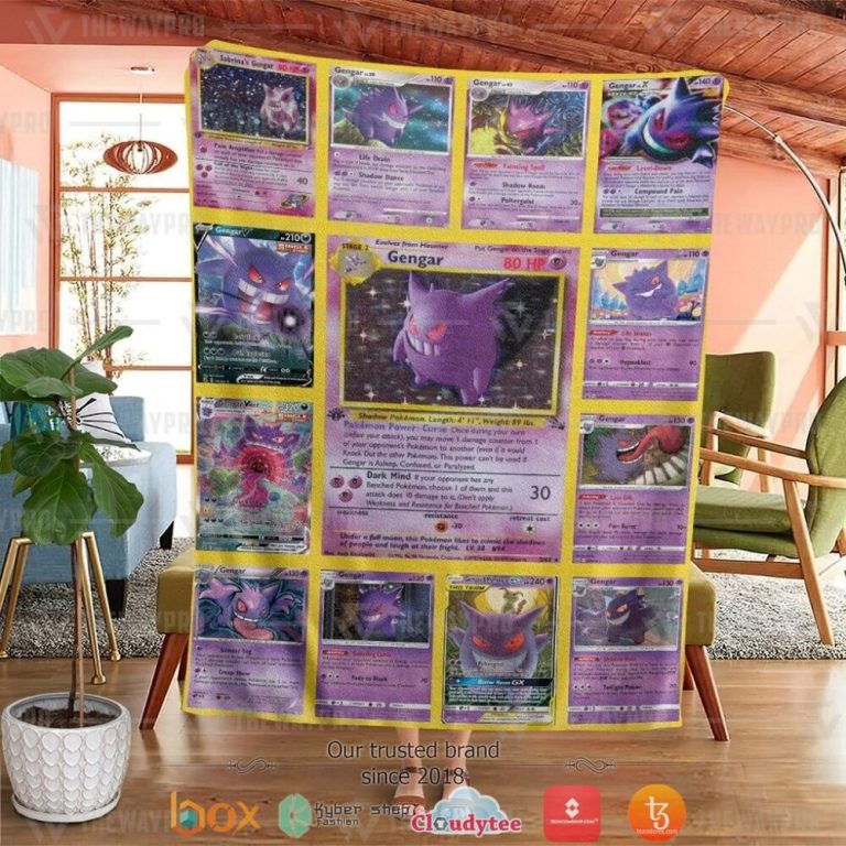 Anime-Pokemon-Gengar-Cards-Version-2-Soft-Blanket-1