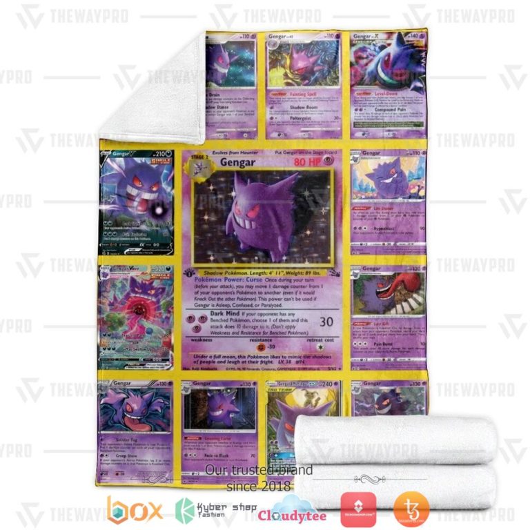Anime-Pokemon-Gengar-Cards-Version-2-Soft-Blanket-3