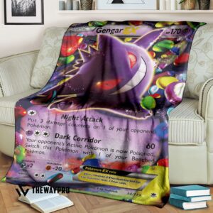 Anime Pokemon Gengar Ex Phantom Forces Blanket