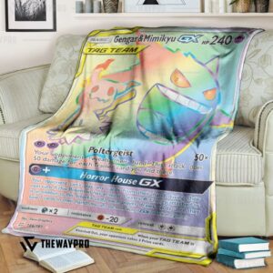 Anime Pokemon Gengar Mimikyu Gx Custom Soft Blanket