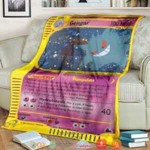 Anime Pokemon Gengar Skyridge Soft Blanket