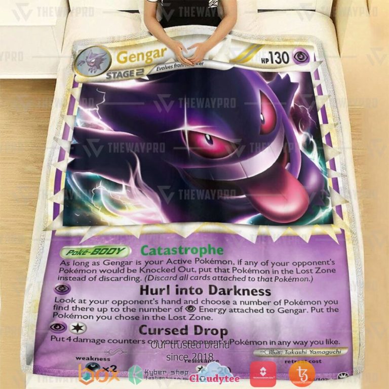 Anime-Pokemon-Gengar-Triumphant-Soft-Blanket-2