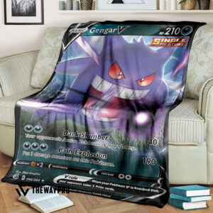 Anime Pokemon Gengar V Fusion Strike Blanket