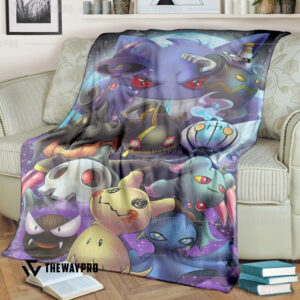 Anime Pokemon Ghosting Blanket