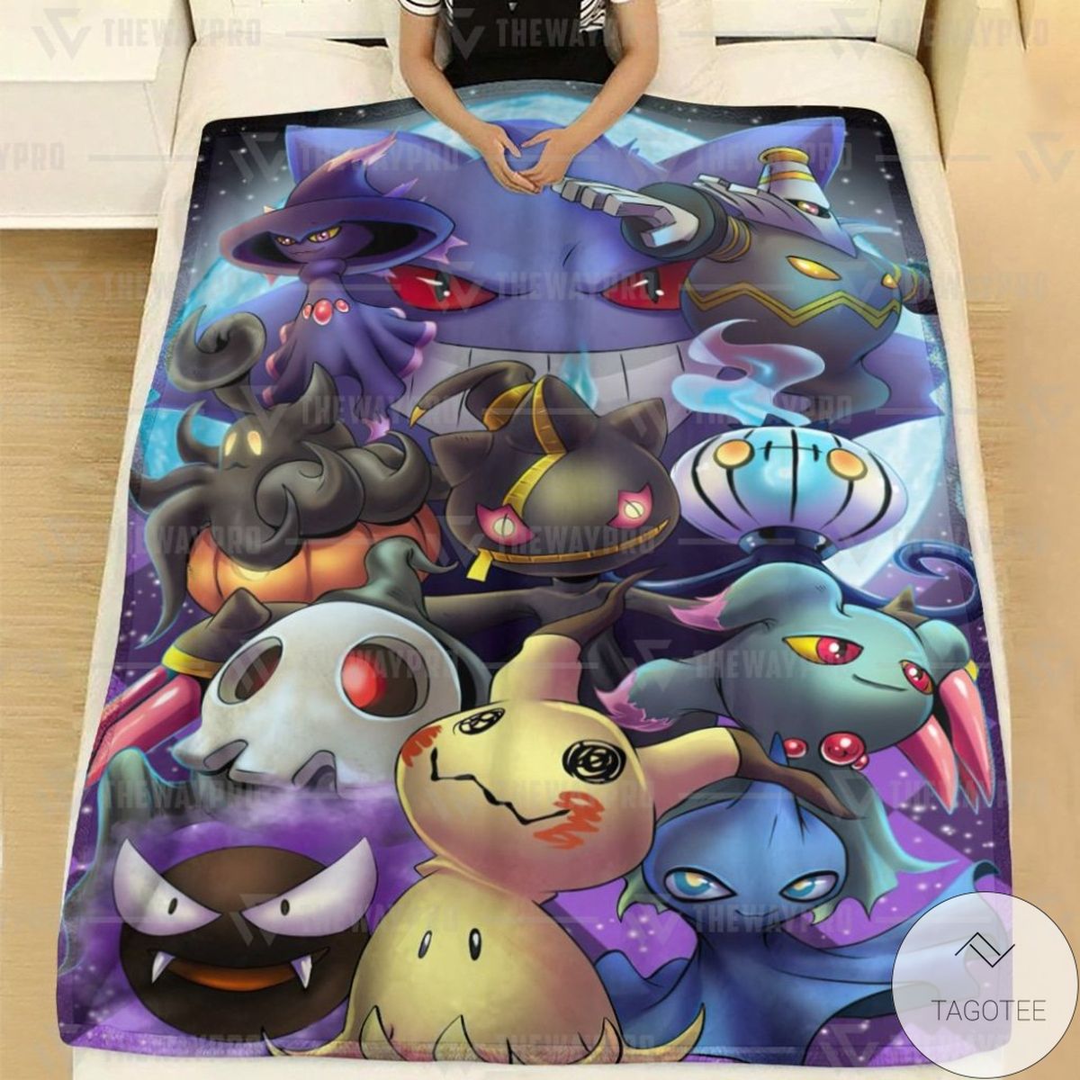 Anime Pokemon Ghosting Custom Blanket Anime Pokemon Ghosting Custom Blanket