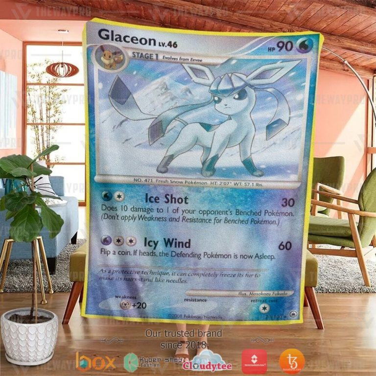 Anime-Pokemon-Glaceon-Majestic-Dawn-Soft-Blanket-1