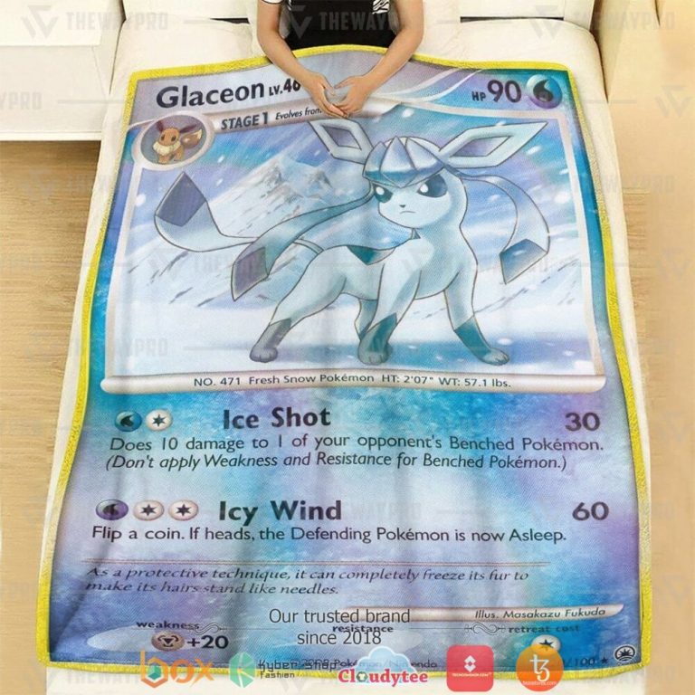 Anime-Pokemon-Glaceon-Majestic-Dawn-Soft-Blanket-2