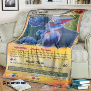 Anime Pokemon Gliscor Lv X Legends Awakened Soft Blanket