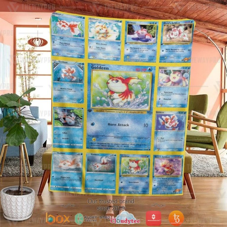 Anime-Pokemon-Goldeen-Soft-Blanket-1