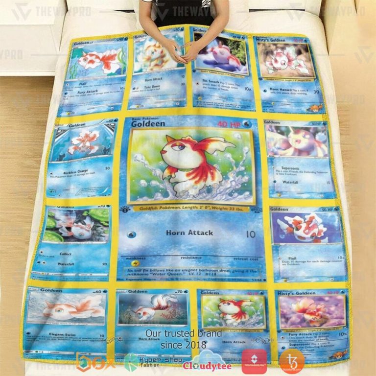 Anime-Pokemon-Goldeen-Soft-Blanket-2
