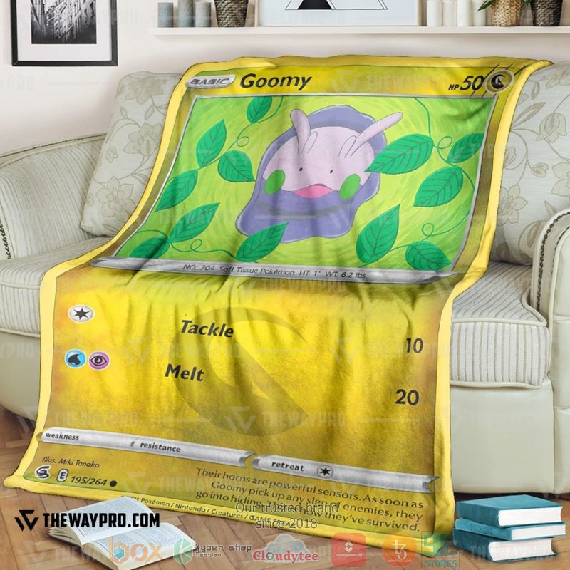Anime Pokemon Goomy Fusion Strike Soft Blanket Anime Pokemon Goomy Fusion Strike Soft Blanket