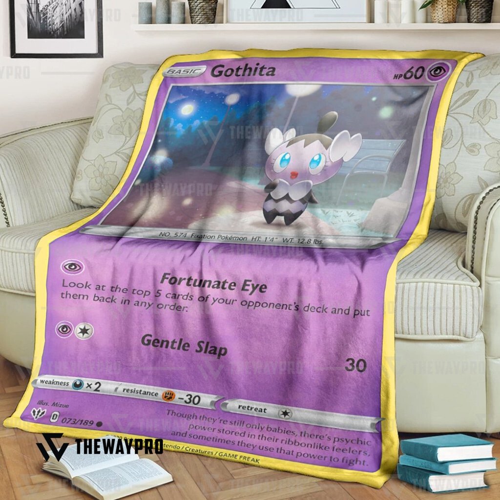 Anime Pokemon Gothita Custom Blanket Anime Pokemon Gothita Custom Blanket