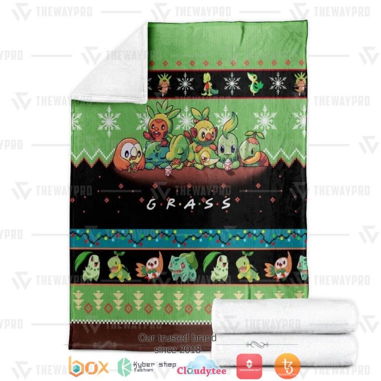 Anime-Pokemon-Grass-Soft-Blanket-2