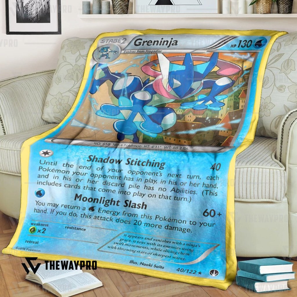Anime Pokemon Greninja Blanket Anime Pokemon Greninja Blanket