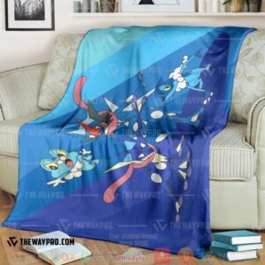 Anime Pokemon Greninja Soft Blanket