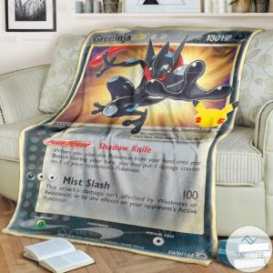Anime Pokemon Greninja Star Custom Blanket