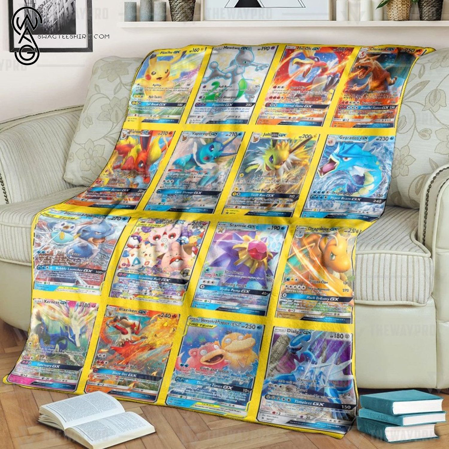 Anime Pokemon Gx Cards Full Printing Blanket Anime Pokemon Gx Cards Full Printing Blanket