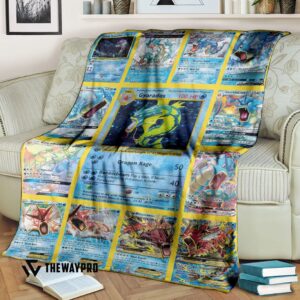 Anime Pokemon Gyarados Cards Version 2 Blanket